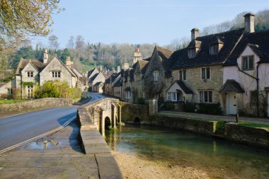 Cotswold Köyü Castle Combe, İngiltere