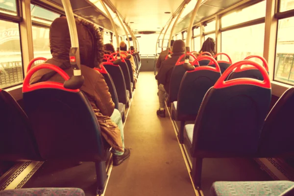 Estilo retro de ônibus de dois andares de Londres — Fotografia de Stock