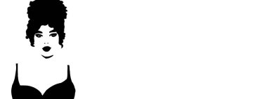 Siyah saçlı bir kadın.