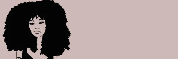 Afro Cabelo Mulher Penteados Ilustração — Fotografia de Stock