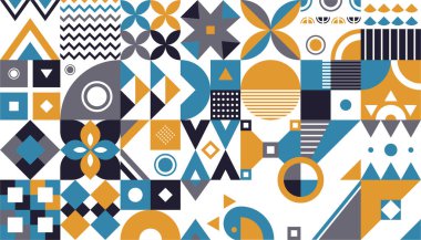 Geometrik minimalistik desen. Reklam markası, web afişi, iş ve duvar kağıdı için soyut tasarım