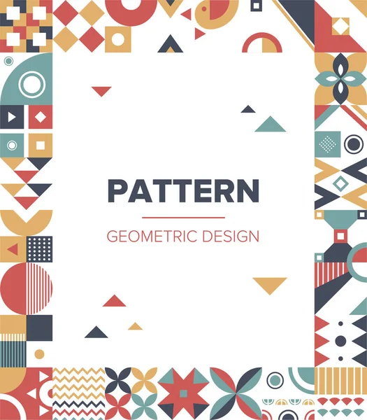 Patrón Geométrico Minimalista Diseño Abstracto Para Publicidad Marca Banner Web — Vector de stock