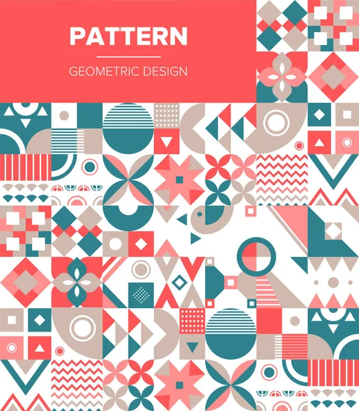 Minimal Geometric Pattern Design Vector Modern Universal Abstract Background — Stock Vector