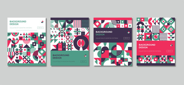 Геометрический минималистический шаблон. Абстрактный дизайн для рекламного брендинга, веб-баннера, бизнеса и обоев
