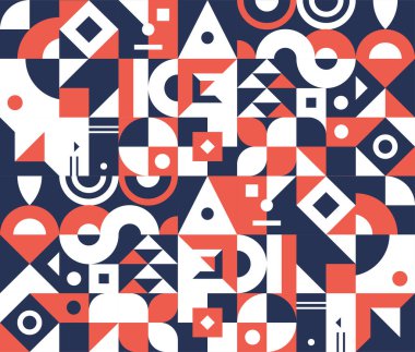 Renkli soyut geometrik şekil mozaik arkaplan