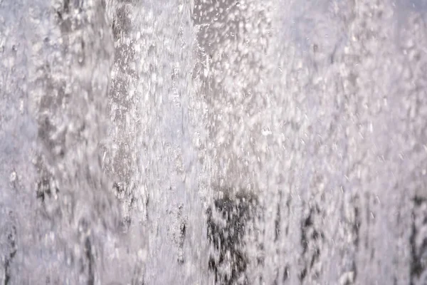 Salpicaduras Agua Fuente Fondo Oscuro Textura Natural Solo Agua Fuente — Foto de Stock