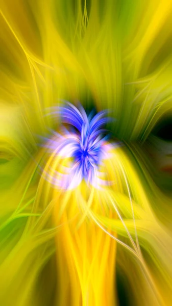 Abstraktion Blau Gelb Und Grüntönen — Stockfoto