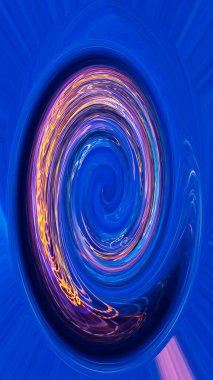 Mavi ve sarı tonlarda soyutlama