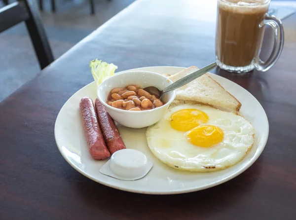 Big breakfast in a morning — Stock Photo, Image