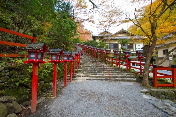 Kibune, Kyoto durante o outono — Fotografia de Stock