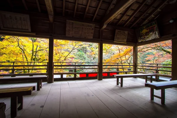 Kibune, Kyoto během podzimu — Stock fotografie