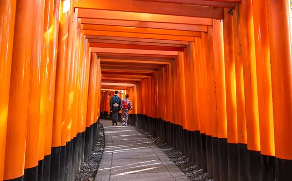 日本京都伏见 Inari 寺 — 图库照片