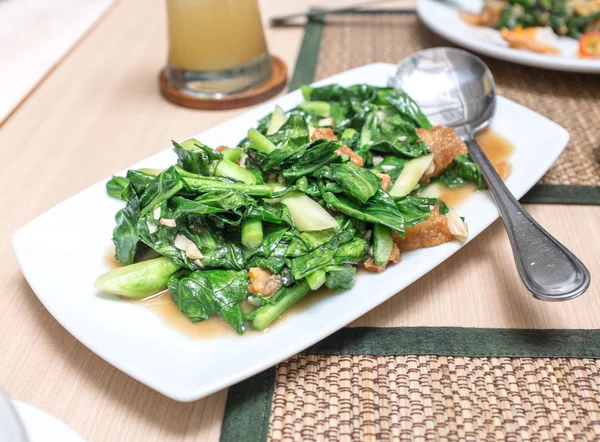 Stir-fry green vegetables — Stock Photo, Image