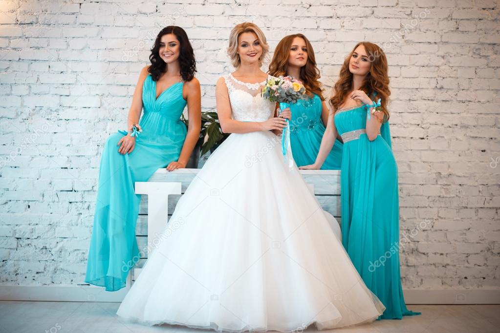 three bridesmaids