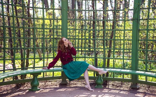 fashion street photo session of stylish young lady in a casual clothes