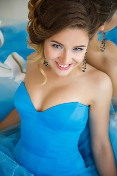 Gorgeous Blue Lace Quinceanera Dress