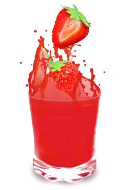 sıçrama izole çilek