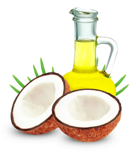 Aceite de coco aislado — Foto de Stock