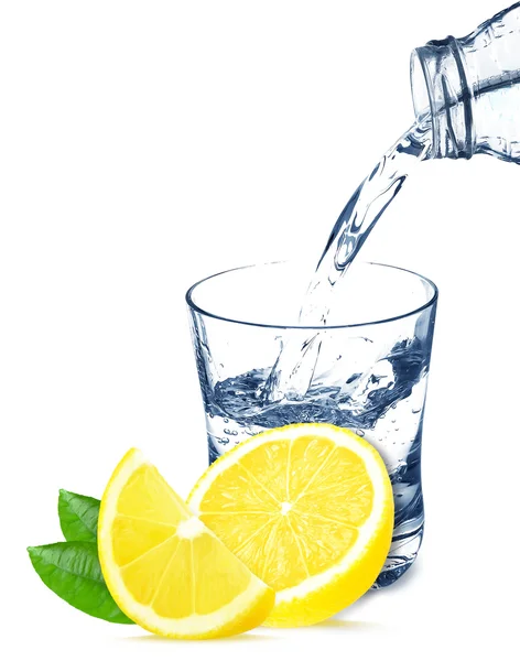 Limone e acqua — Foto Stock