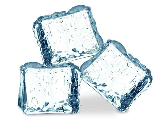 Cubes de glace isolés — Photo