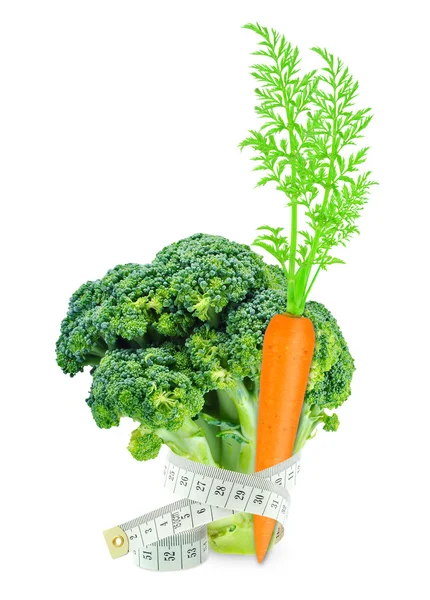 Brócoli y zanahorias — Foto de Stock