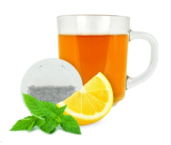 Chá de limão e hortelã — Fotografia de Stock