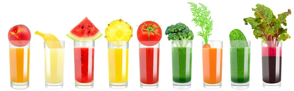 野菜と果物ジュース — ストック写真