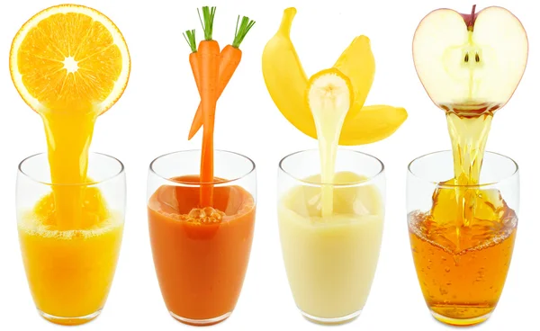 Collection juices — Stock Photo, Image