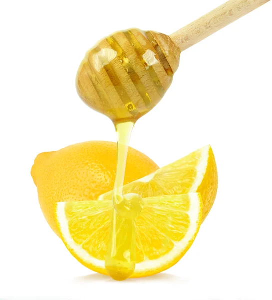 Citroen met honing — Stockfoto