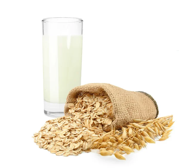 Milch und Getreide — Stockfoto