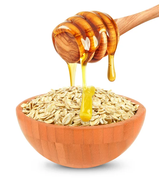 Cereal with honey — Stock Photo, Image