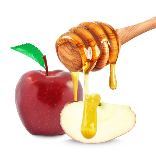 Manzana y miel —  Fotos de Stock