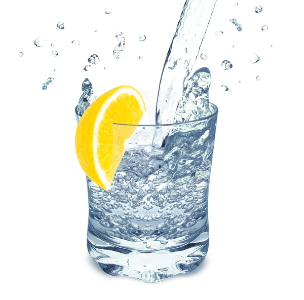 Water with lemon — Stock Photo, Image