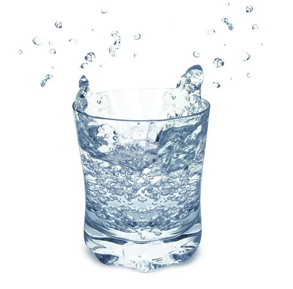 Acqua in un bicchiere — Foto Stock