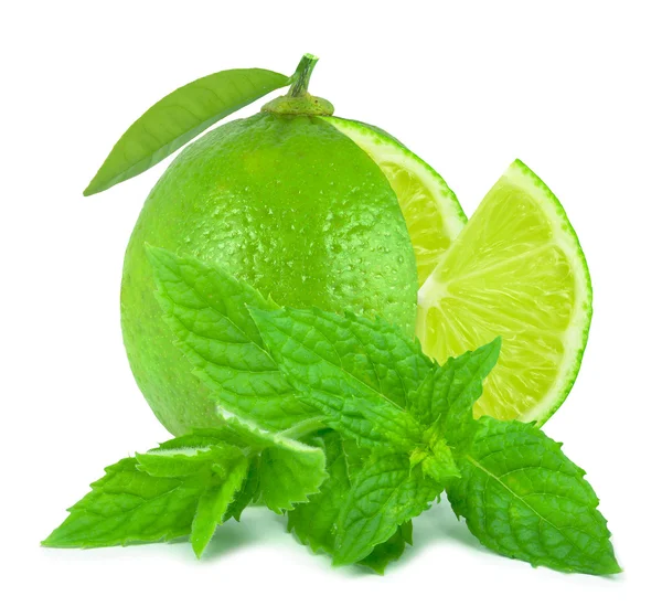 Lime and mint — Stock Photo, Image