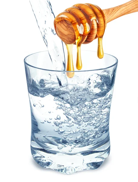 Agua con miel — Foto de Stock