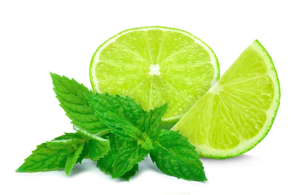 Lime and mint — Stock Photo, Image