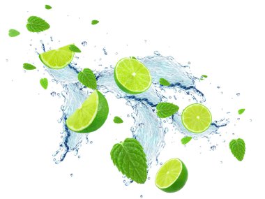 kireç ve su sıçrama