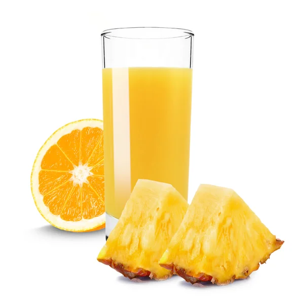 Ananas Orangensaft — Stockfoto