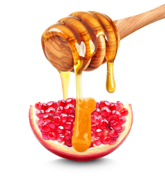 Pomegranate with honey