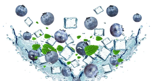 Blueberry splash — Stockfoto