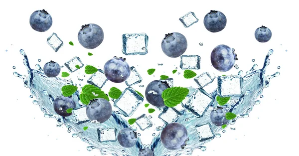 Blaubeeren-Spritzer — Stockfoto