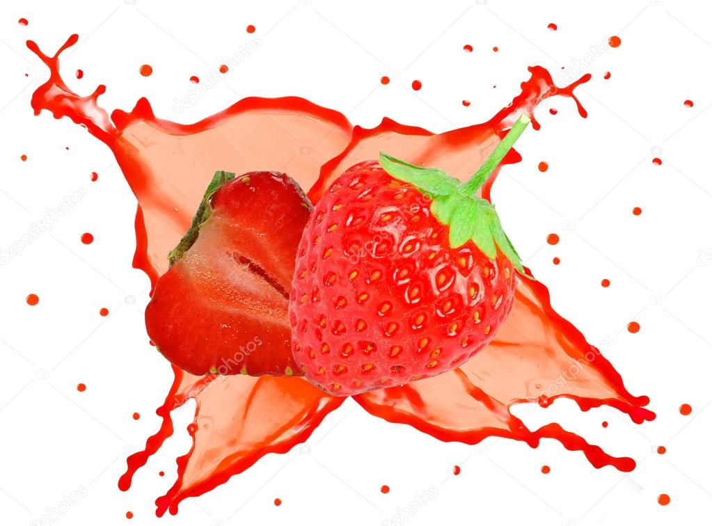 Strawberry splash Stock Photo by ©iquazu 70381667
