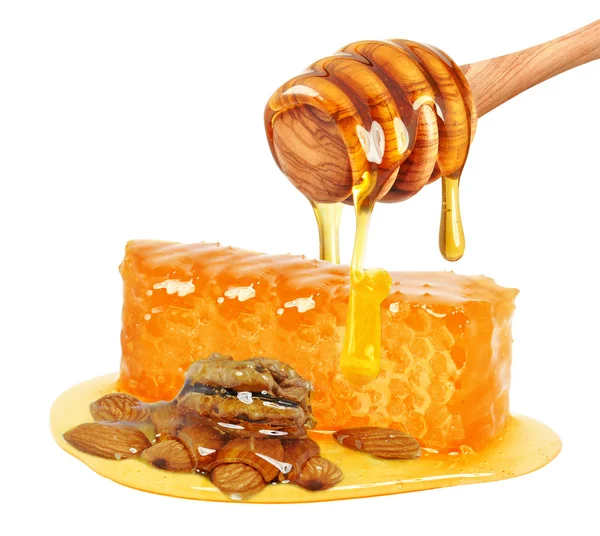 Меду та горіхів — стокове фото