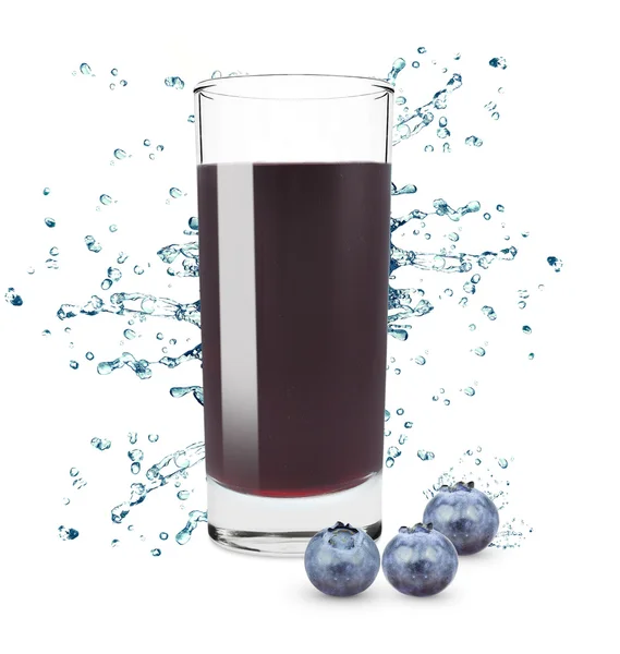 Blåbär juice — Stockfoto