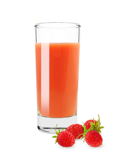 Erdbeersaft — Stockfoto