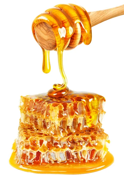 Honung droppade — Stockfoto