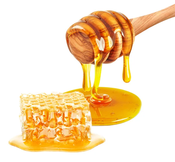 Honey Bee Wax Honeycomb Stock Photo