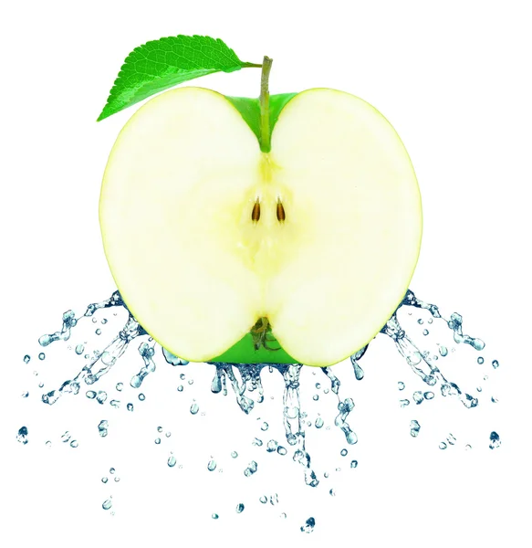 Apple splash — Stock Photo, Image