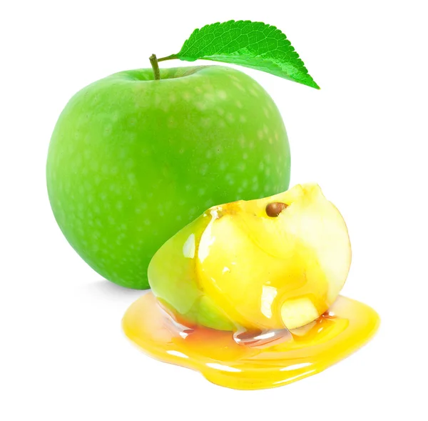 Manzana con miel — Foto de Stock